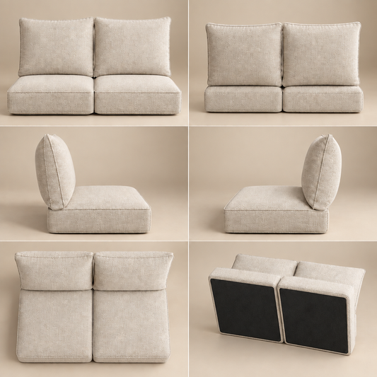 VORQILO™ Premium Textured Throw Pillow Set primary image