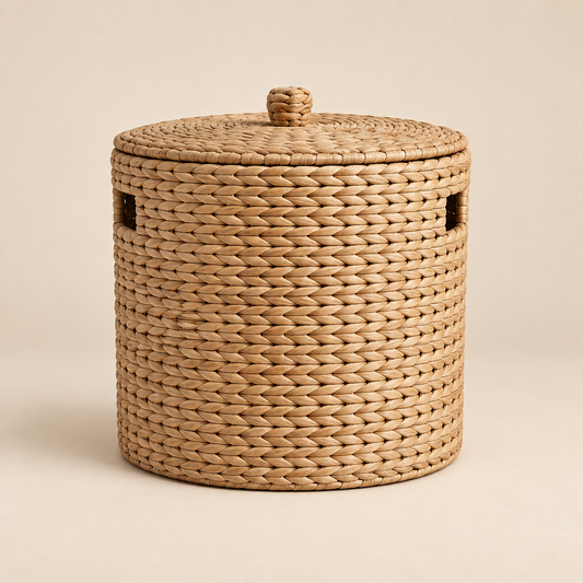 VORQILO™ Woven Lidded Storage Basket Set primary image